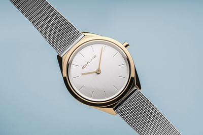 Orë për femra Bering Ultra Slim 17031-010, e argjendtë/artë