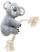 Lodër për qen Karlie Climbing Koala, 18x9x40 cm, me fishkëllimë dhe litar, gri