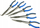 Set darash hundëgjata Geko G00827, 5 copë, 280 mm