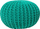 Puf ottoman pa markë, pambuk i thurur, 50 x 35 cm, jeshil