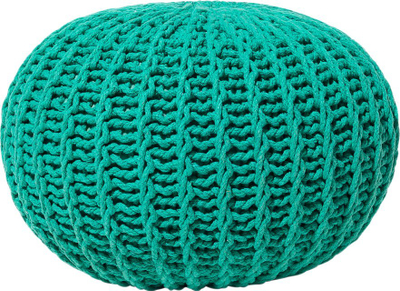 Puf ottoman pa markë, pambuk i thurur, 50 x 35 cm, jeshil