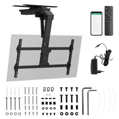 Mbajtëse tavani Maclean Electric, për TV 43"-86", 45kg, me telekomandë