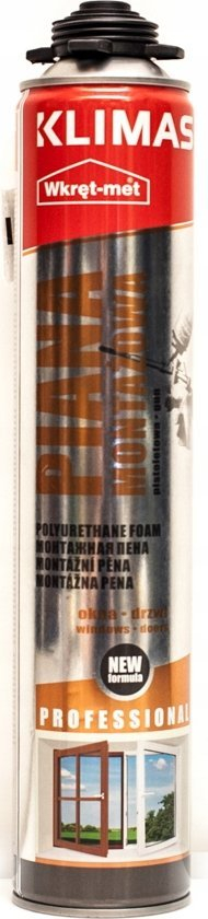 Пенка за монтажа полиуретанска Polyurethane Gun Assembly Foam, 750ml, жолта