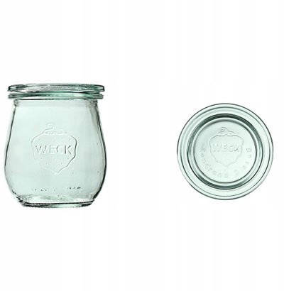 Kavanoz tulipan Weck, 220ml, set me 12 copa, transparent