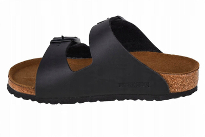 Sandale për kalamaj Birkenstock Arizona Kids, material Birko-Flor, Regular Fit, të zeza