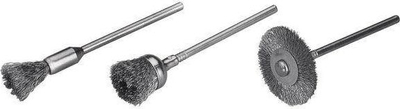 Set furça mini për stërvitje Wolfcraft WF2114000, 3 copë, tel çeliku