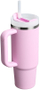 Gotë termike Stanley Quencher H2.O FlowState, 0.89L, me pipëz, rozë Cherry Blossom