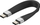 Kabllo USB Techly ICOC-USBC-FL-U4, USB4 Gen 2x2, 0.12m, e zezë