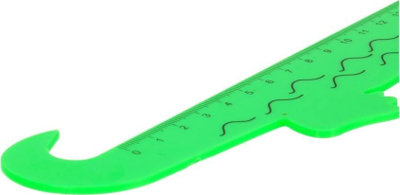 Vizore plastike Starpak Crocodile, 15 cm, jeshile