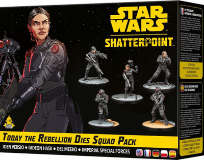 Lojë tavoline Star Wars Shatterpoint, zgjerim Today the Rebellion Dies Squad Pack, Iden Versio, miniatura të papikturuara