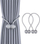 Kapëse perde AG701, me magnet, set 2 copë, gri