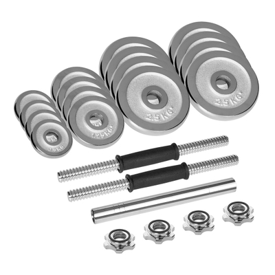 Set hantelash Rebel RBA-2326, 30kg, rregullueshme, ngjyrë krom
