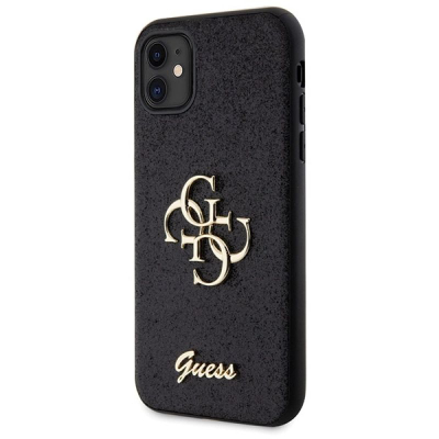 Mbulesë telefoni Guess GUHCN61HG4SGK, iPhone 11 Xr 6.1", hardcase me xixa, e zezë