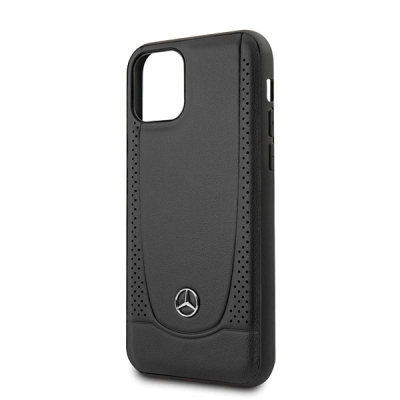 Mbrojtëse telefoni Mercedes-Benz Urban Line për iPhone 11 Pro, lëkurë, skeletë e fortë, e zezë