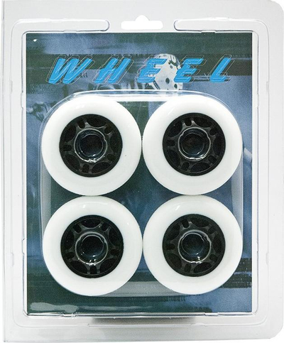 Rrota për patina inline, set 64mm 4 copë, fortësi 82A, ngjyrë e bardhë