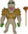 Figurë lodër Epee Rubber Monsters Warriors Mummy, gome elastike, me shkop kobre të artë, shumëngjyrëshe