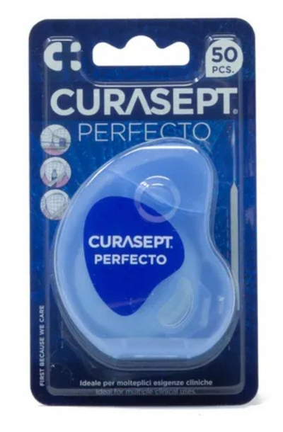 Забен конец Curasept Professional Superfloss, 50 парчиња, за чувствителни заби