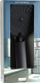 Kokë dushi Bathroom Solution, 3 funksione, diametër 11 cm, e zezë mat