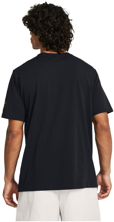 Мајца Under Armour Curry Young Wolf Tee, за мажи, памук, црна