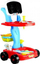 Set lojërash mjeku Leantoys Medical Trolley With Accessories, 22 pjesë, me rrota, shumëngjyrësh