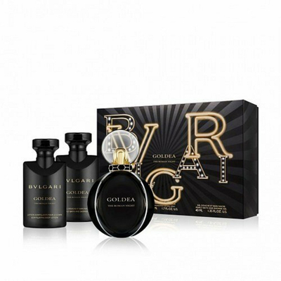 Set Bvlgari Goldea The Roman Night - EDP 50 ml + losion trupi 40 ml + xhel dushi 40 ml