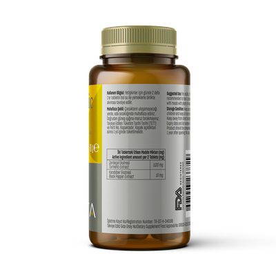 Suplemente TALYA Herbal Turmeric Curcumin, 1120 mg, 60 kapsula
