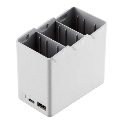 Bazë karikimi DJI Mini 3 Pro Two-Way Charging Hub, 3 bateri, portë USB, gri