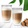 Set gotash termosi për kafe, 2 copa, 460 ml, transparente