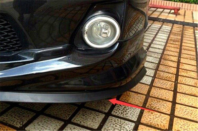 Spoiler universal për parakolp MTuning, 2.5 m, gomë, blu