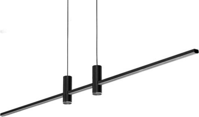 Lampë varëse AZzardo Gerardo Pendant AZ5447, LED 33W, me ndryshim ngjyre drite (CCT) me telekomandë, e zezë