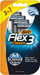 Brisqe rroje BIC Flex 3 Comfort, 3+1 copë, portokalli