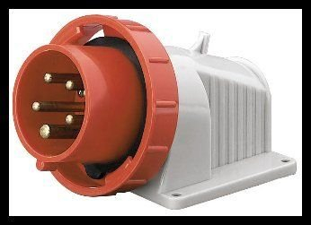 Prizë industriale murale Polam Nakło 3646-230, 32A 3P+N+PE, IP67, e kuqe