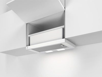 Okap i integrum teleskopik Electrolux LFP326FW, 410 m³/h, 60 cm, i bardhë