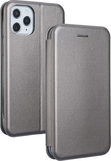 Këllëf për smartfon Book Magnetic për iPhone 12, i hirtë