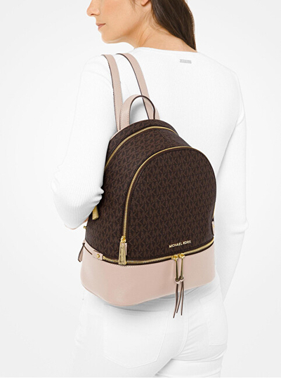 Çantë krahu Michael Kors Rhea Zip 30H8GEZB2B266, e kaftë/rozë