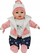 Kukull bebe Adar Baby Doll 567832, 45cm, me tinguj dhe këndim, rroba blu rozë