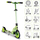 Тротинет за деца SIX DEGREES Junior Scooter, тркала 180/145 mm, зелен