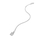 Qafore për goca Hot Diamonds DP898, 40cm, e argjendtë