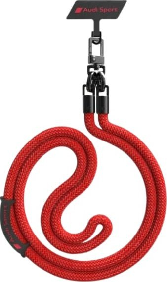 Rrip telefoni Audi Sport Phone Lanyard, universal, 120cm, i kuq
