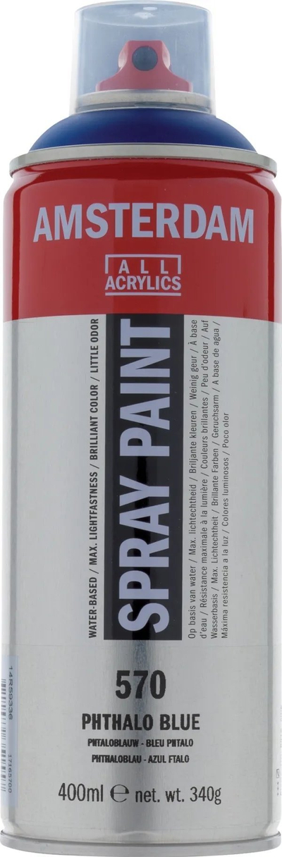 Bojë sprey Amsterdam 570 Phthalo Blue, 400 ml, blu
