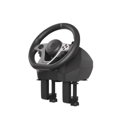 Volan gaming Genesis Seaborg 400, me dridhje me dy motorë, 270° 900°, i zi