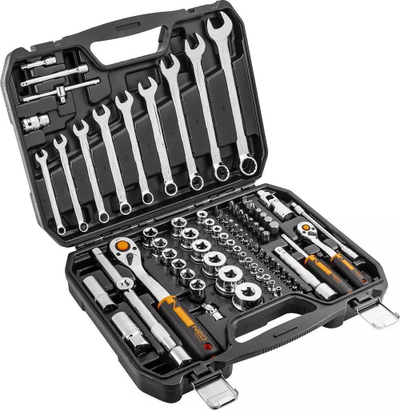 Set veglash Neo 10-058, 82 pjesë, krom vanadium