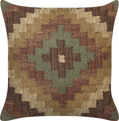 Jastëk dekor MAGURI Jute Cushion, 45x45 cm, stil kilim, me shumë ngjyra