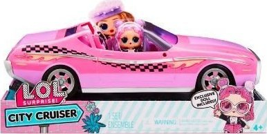 Makina lodër L.O.L. Surprise City Cruiser, me kukull ekskluzive, rozë vjollcë