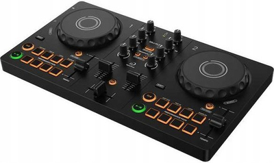 Kontrollues DJ AlphaTheta DDJ FLX2, 2 deck, 16 performance pads, i zi