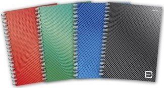 Bllok me spirale Hamelin Spiral Notebook Colors A5, 80 fletë, me rrjeta, ngjyra përzier