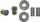 Set fshehës për radiator Varioterm Single 3/4", për tuba PEX, grafit strukturor