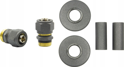 Set fshehës për radiator Varioterm Single 3/4", për tuba PEX, grafit strukturor