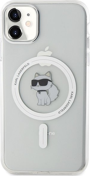 Mbulesë telefoni Karl Lagerfeld KLHMN61HFCCNOT për iPhone 11 XR, MagSafe, transparente