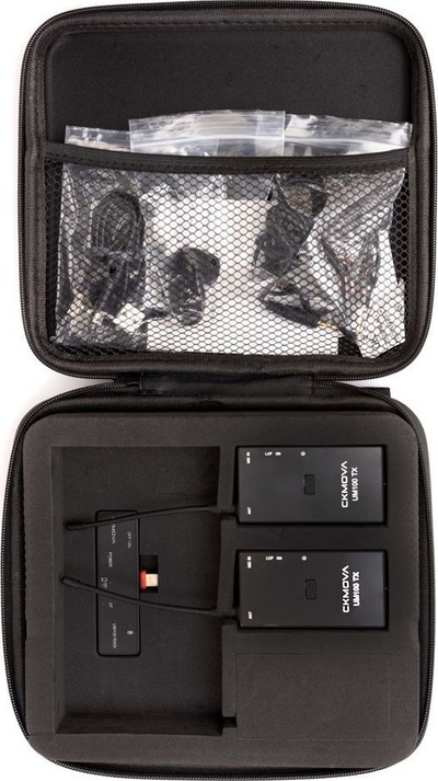 Mikrofon pa tel CKMOVA UM100 Kit6, lavalier UHF, me Lightning, i zi